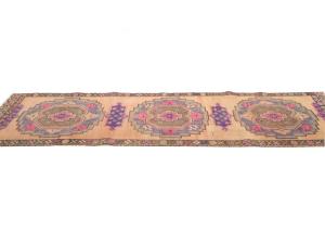 Semi Antique Muted Colors Tribal 3X10 Meshkin Persian Runner Rug