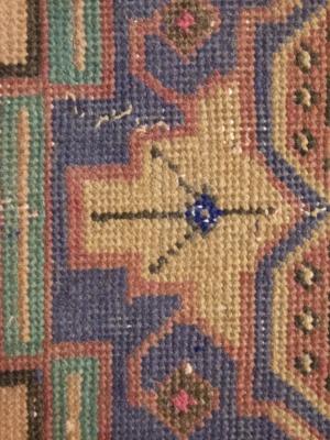 Semi Antique Muted Colors Tribal 3X10 Meshkin Persian Runner Rug
