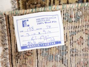 Semi Antique Muted Colors Tribal 3x9 Hamedan Persian Runner Rug