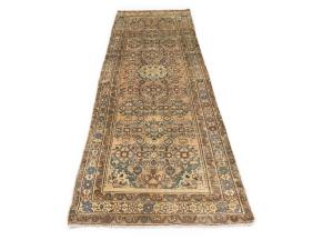 Semi Antique Muted Colors Tribal 3x9 Hamedan Persian Runner Rug