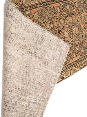Semi Antique Muted Colors Tribal 3X10 Hamedan Persian Runner Rug