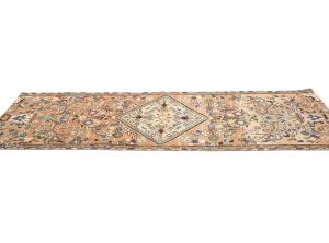 Semi Antique Muted Colors Tribal 2x8 Hamedan Persian Runner Rug