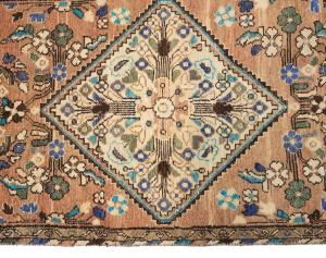Semi Antique Muted Colors Tribal 2x8 Hamedan Persian Runner Rug