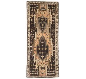 Semi-Antique Light Peach Tribal 3x7 Mazlaghan Persian Rug