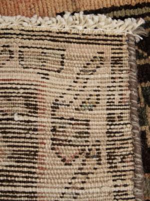 Semi-Antique Light Peach Tribal 3x7 Mazlaghan Persian Rug