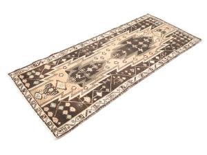 Semi-Antique Light Peach Tribal 3x7 Mazlaghan Persian Rug