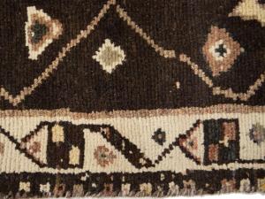 Semi-Antique Light Peach Tribal 3x7 Mazlaghan Persian Rug