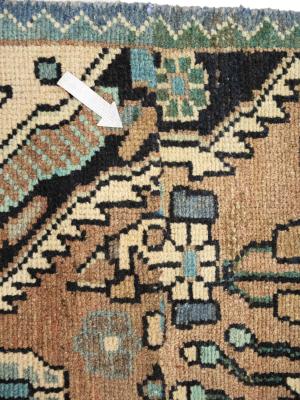 Semi Antique Rusty Beige Tribal 2'5 X 7'9 Hamedan Persian Runner Rug