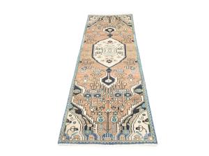Semi Antique Rusty Beige Tribal 2'5 X 7'9 Hamedan Persian Runner Rug