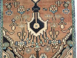Semi Antique Rusty Beige Tribal 2'5 X 7'9 Hamedan Persian Runner Rug