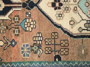 Semi Antique Rusty Beige Tribal 2'5 X 7'9 Hamedan Persian Runner Rug