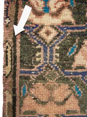 Semi Antique Brown Tribal 2x9 Hamedan Persian Runner Rug