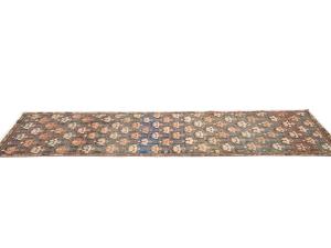 Semi Antique Brown Tribal 2x9 Hamedan Persian Runner Rug
