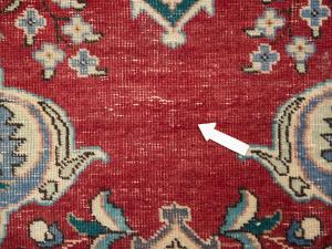 Vintage Red Traditional 2X12Tabriz Persian Runner Rug