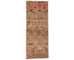 Semi Antique Muted Colors Tribal 2X6 Hamedan Persian Runner Rug