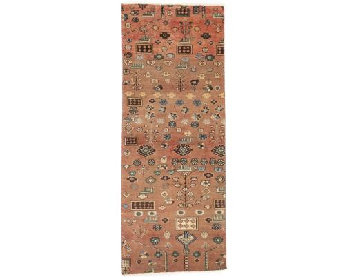 Semi Antique Muted Colors Tribal 2X6 Hamedan Persian Runner Rug