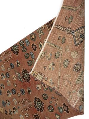 Semi Antique Muted Colors Tribal 2X6 Hamedan Persian Runner Rug