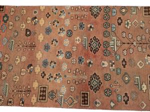 Semi Antique Muted Colors Tribal 2X6 Hamedan Persian Runner Rug