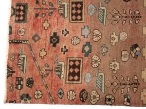 Semi Antique Muted Colors Tribal 2X6 Hamedan Persian Runner Rug