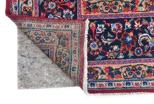 Vintage Red Traditional 10X13 Sabzevar Persian Rug