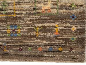 Brown Tribal Pictorial 2'8X4'1 Gabbeh Persian Rug